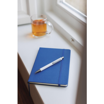 Penna in metallo personalizzata con logo - Penna a sfera Emmett | Riciclata | Finitura gommata
