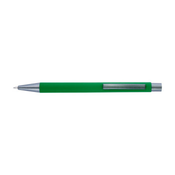Penna in metallo personalizzata con logo - Penna a sfera Emmett | Riciclata | Finitura gommata