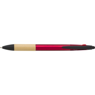 Penne ecologiche personalizzate con logo - Penna a sfera in ABS 3 colori Malachi