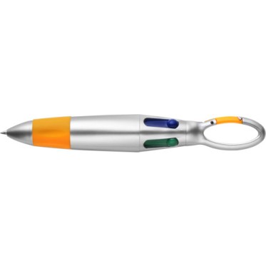 Penna per fiere, eventi, congressi personalizzata - Penna a sfera in ABS 4 colori Marvin