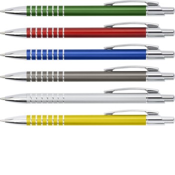 Penna in metallo personalizzata con logo - Penna a sfera in alluminio