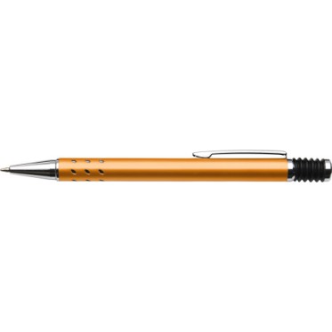 Penna in metallo personalizzata con logo - Penna a sfera in alluminio, refill nero