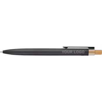 gadget ecologici con logo - Penna a sfera in alluminio riciclato laccato Maren