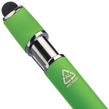 Penna in metallo personalizzata con logo - Penna a sfera in alluminio riciclato Primo