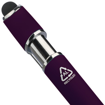 Penna in metallo personalizzata con logo - Penna a sfera in alluminio riciclato Primo