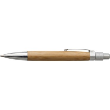 Penne ecologiche personalizzate con logo - Penna a sfera in bamboo Arabella