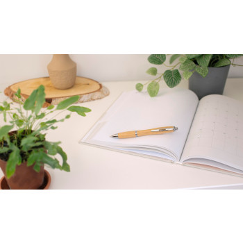 Penne in legno personalizzate con logo - Penna a sfera in bamboo Carson