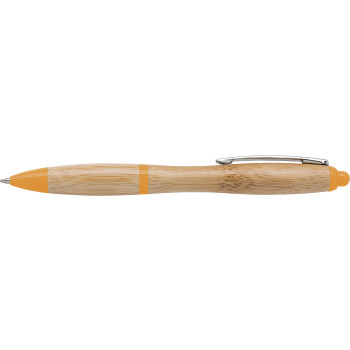 Penne in legno personalizzate con logo - Penna a sfera in bamboo Hetty