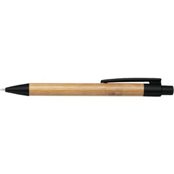 Penne ecologiche personalizzate con logo - Penna a sfera in bamboo Lacey