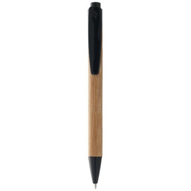 Penna personalizzata con logo  - Penna a sfera in bambù Borneo