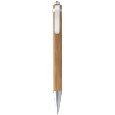 Penne ecologiche personalizzate con logo - Penna a sfera in bambù Celuk