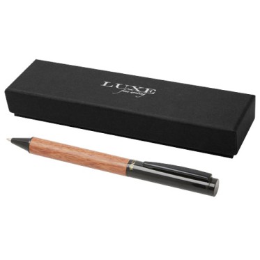 Penna di lusso elegante di qualità personalizzata con logo - Penna a sfera in legno Timbre