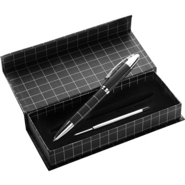 Penna di lusso elegante di qualità personalizzata con logo - Penna a sfera in metallo Malika