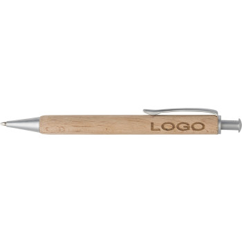 Penne in legno personalizzate con logo - Penna a sfera Marissa