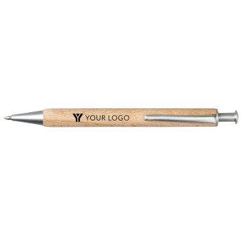 Penne in legno personalizzate con logo - Penna a sfera Marissa