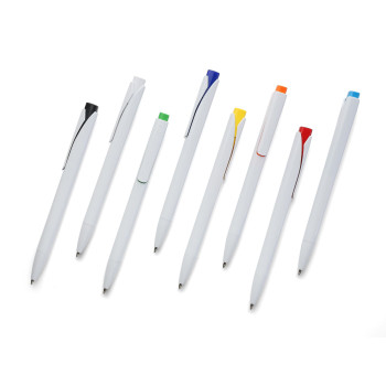 Penne touch screen personalizzate con logo - Penna a sfera Oasis | Riciclata | Forma quadrata