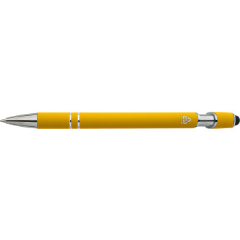 Penna in metallo personalizzata con logo - Penna a sfera Primo | Riciclata | Stylus