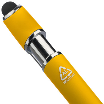 Penna in metallo personalizzata con logo - Penna a sfera Primo | Riciclata | Stylus