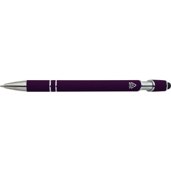 Penna in metallo personalizzata con logo - Penna a sfera Primo | Riciclata | Stylus