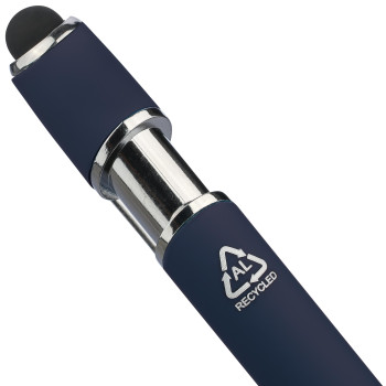 Penna in metallo personalizzata con logo - Penna a sfera Primo | Riciclata | Stylus