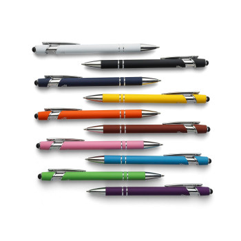Penna in metallo personalizzata con logo - Penna a sfera Primo | Riciclata | Stylus
