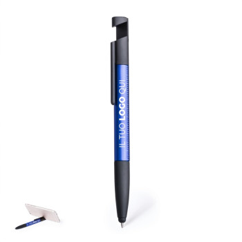 Penne Multifunzione personalizzate con logo - Penna multifunzione personalizzabile 7 in 1 con supporto smartphone e righello duale