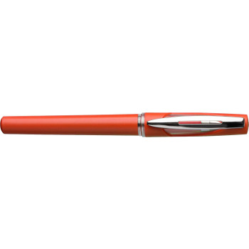 Penna in metallo personalizzata con logo - Penna roller in ABS con refill gel nero Karin
