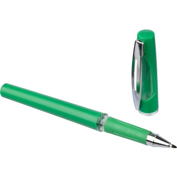 Penna roller in ABS con refill gel nero Karin