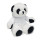 Peluche personalizzabile panda con maglione e cappuccio morbido