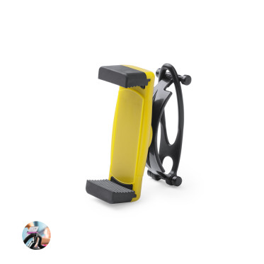 Porta smartphone ruotabile personalizzabile bicolore con fissaggio in gomma