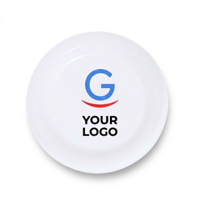 Piatto piano personalizzabile traslucido in polipropilene resistente