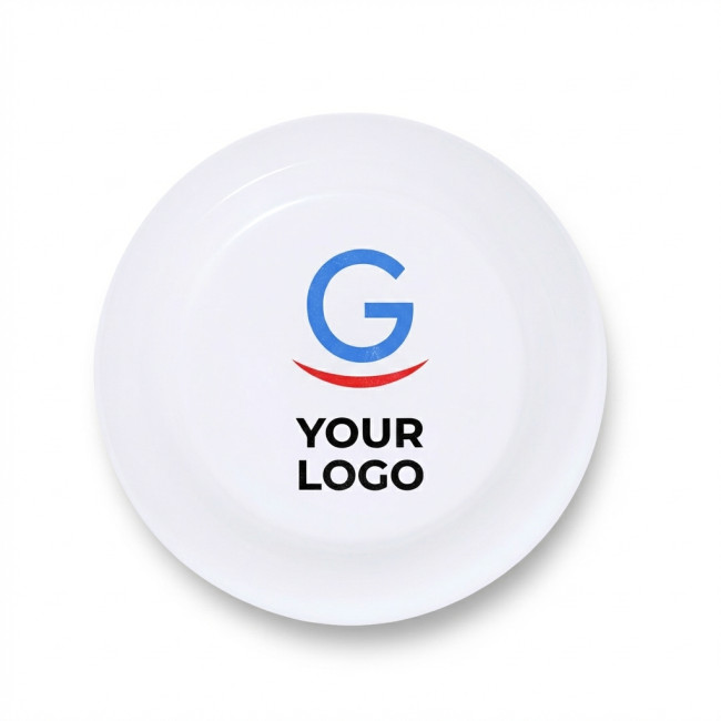 Piatto piano personalizzabile traslucido in polipropilene resistente