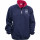 Pile in polar fleece personalizzato blu navy con zip frontale e colletto alto