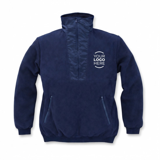 Pile personalizzabile blu navy taglia XL per aziende