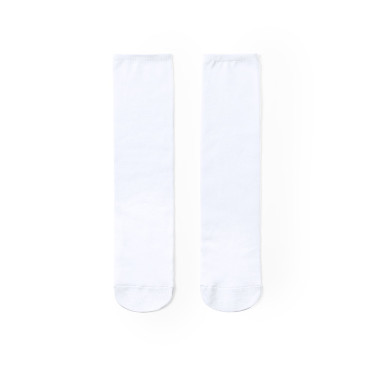 Calzini personalizzabili bianco in poliestere taglia L-XL per sublimazione