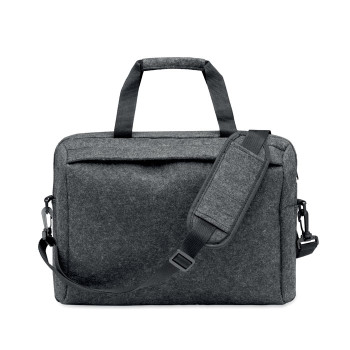 Borsa porta PC personalizzata con logo - PLANA - Porta laptop in feltro RPET 15"