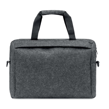 Borsa porta PC personalizzata con logo - PLANA - Porta laptop in feltro RPET 15"