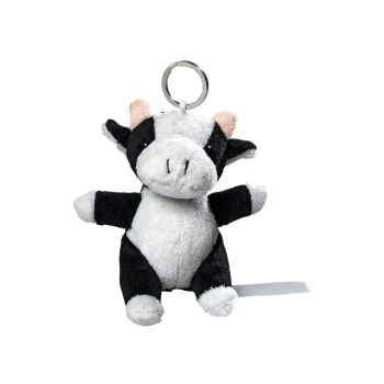 Peluche personalizzati con logo - plush cow with keychain