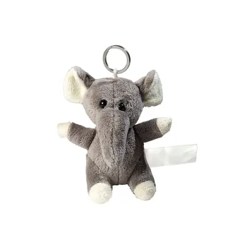 Peluche personalizzati con logo - Plush elephant with keychain