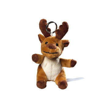 Portachiavi con peluche personalizzati - plush moose with keychain