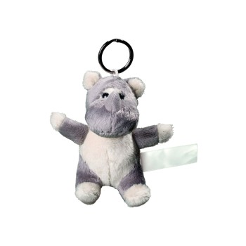 Peluche personalizzati con logo - Plush rhino with keyc 100%P