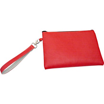 Pochette con zip e laccio con moschettone