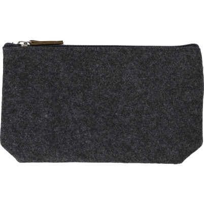 Pochette cosmetica Lucy | Feltro riciclato | Dettagli in similpelle