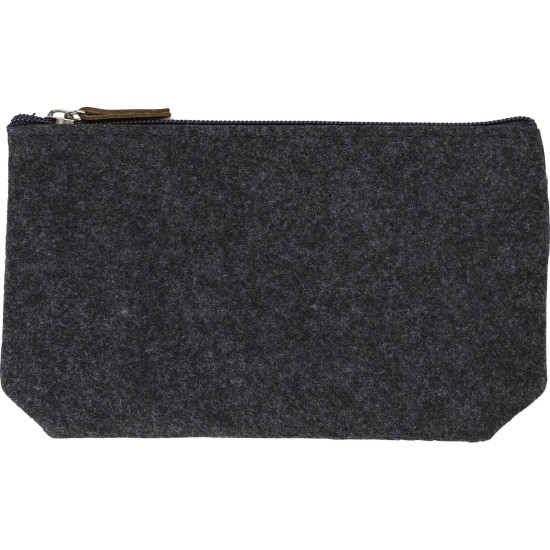 Pochette cosmetica Lucy | Feltro riciclato | Dettagli in similpelle
