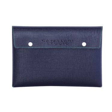 Pochette Small personalizzata bicolore con chiusura a pressione e astuccio