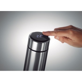 Borraccia personalizzata con logo - POLE - Thermos con termometro touch