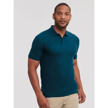Polo maniche corte Russell personalizzata policotone double piqué
