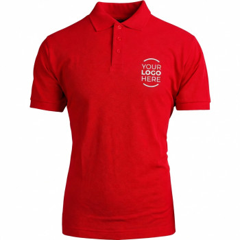 Gadget scontato personalizzato con logo - Polo personalizzabile con colletto a costine e maniche corte