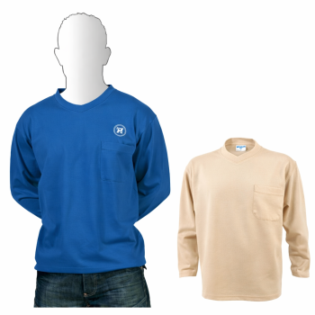 Polo personalizzabile con taschino e collo rinforzato