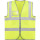 Gilet personalizzabile alta visibilità con bande rifrangenti e tasca trasparente